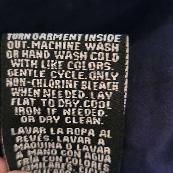 NWT Zac & Rachel woman's blue tie cuff top - Picture 7 of 7